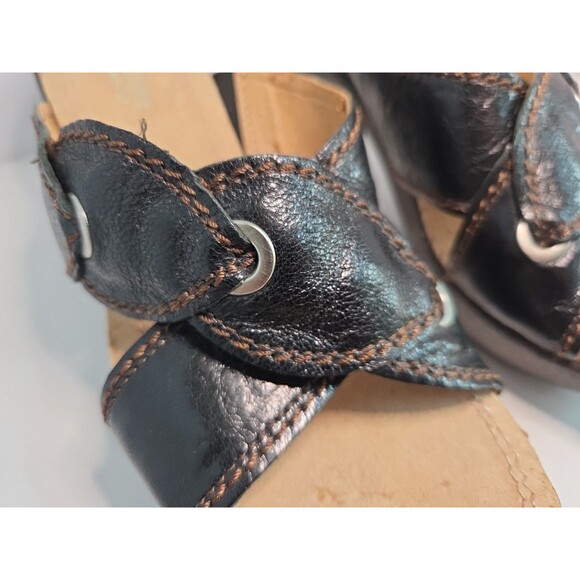 Naturalizer N5 Comfort Style Denton Sz 7N High heeled slip on leather sandals - Picture 3 of 11